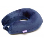 VIAGGI U Shape Memory Foam Travel Neck Pillow - Navy Blue